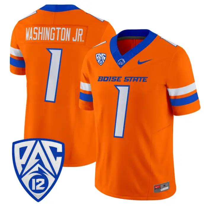 Jerico Washington Jr Jersey #1 Boise State Broncos 2026 Vapor Stitched by My Store NCAA Football Jerseys