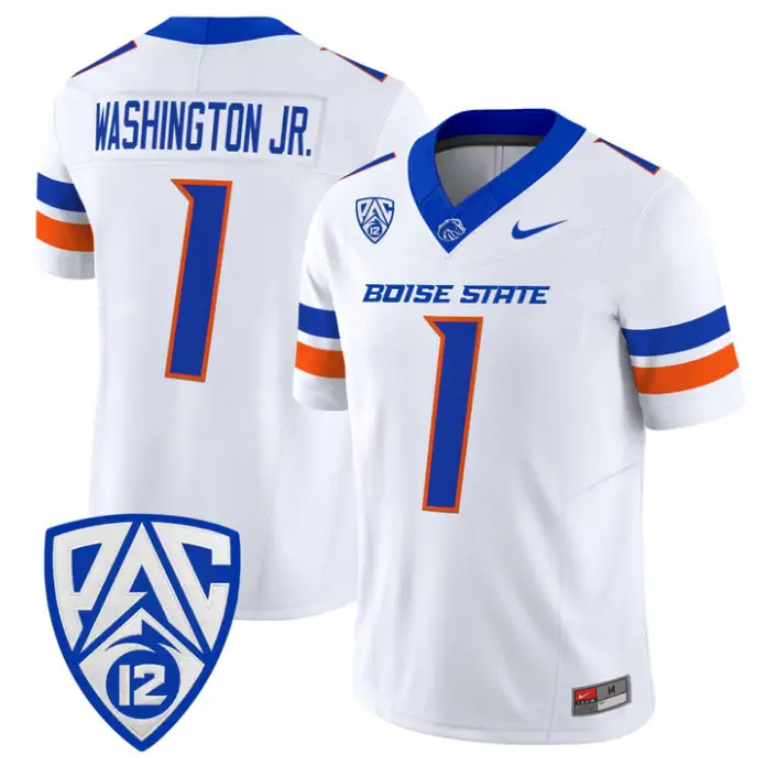 Jerico Washington Jr Jersey #1 Boise State Broncos 2026 Vapor Stitched by My Store NCAA Football Jerseys