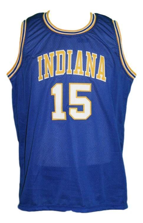 Jerry Harkness Jersey #15 Indiana Aba Basketball Blue by My store basketball