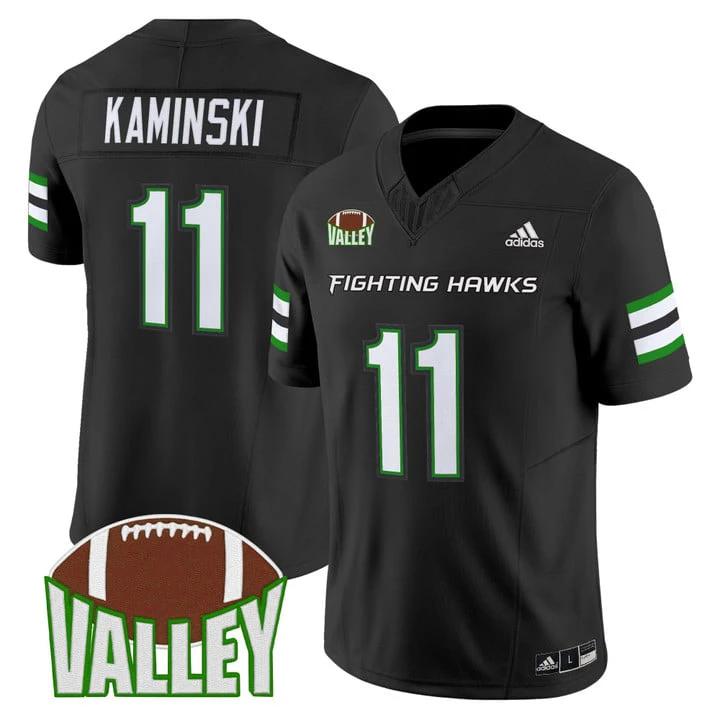 Jerry Kaminski Jersey #11 North Dakota Fighting Hawks 2025 Stitched by My Store NCAA Football Jerseys