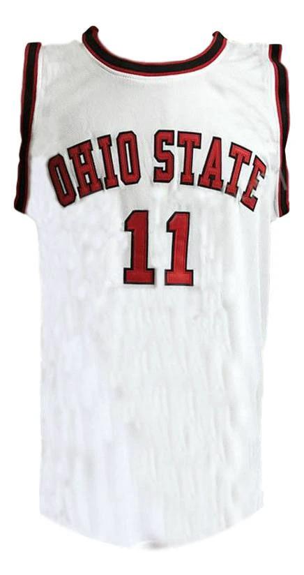 Jerry Lucas Jersey #11 Ohio State College Basketball White by My store basketball