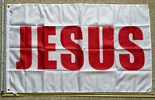 Jesus Flag Jesus WR Faith In God We Trust White Hope Sign USA 3x5' by flagsjustdoit