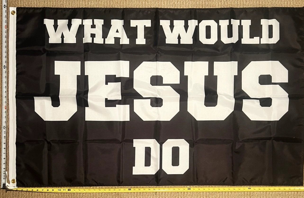 Jesus Flag W Lord Love Religion Christian God USA Poster Sign 3x5' by flagsjustdoit