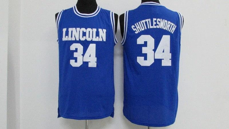 Jesus Shuttlesworth #34 Lincoln Basketball Jersey by My store basketball