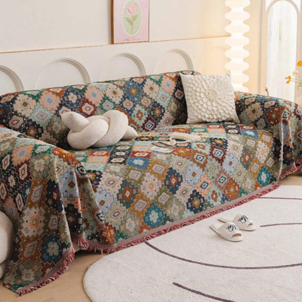 Jewel Vintage Mosaic Sofa Cover by Casa & Beyond
