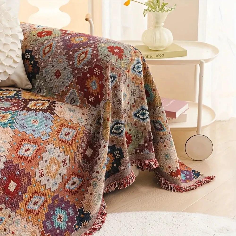 Jewel Vintage Mosaic Sofa Cover by Casa & Beyond