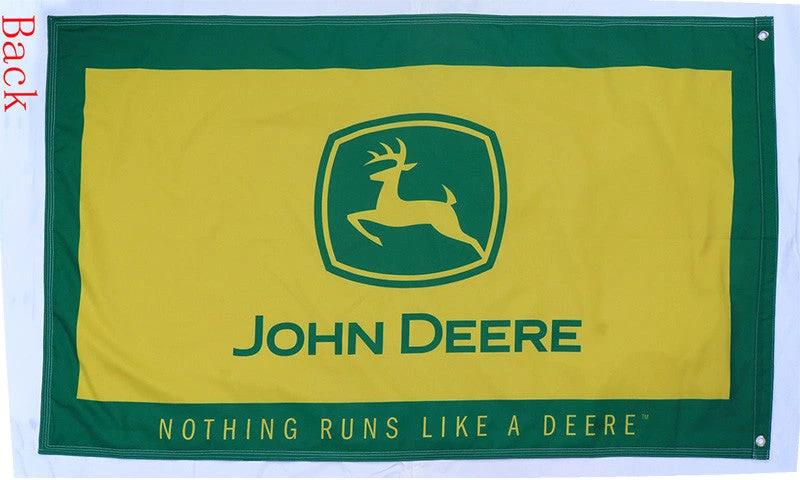 John Deere flag-3x5 FT-100% polyester-2 sided Banner by flagsshop