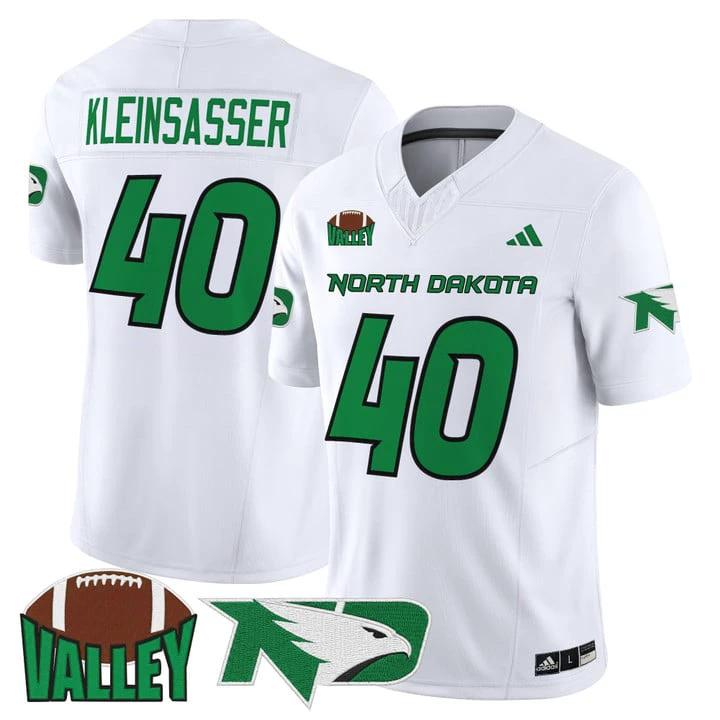 Jim Kleinsasser Jersey #40 North Dakota Fighting Hawks 2025 Stitched by My Store NCAA Football Jerseys