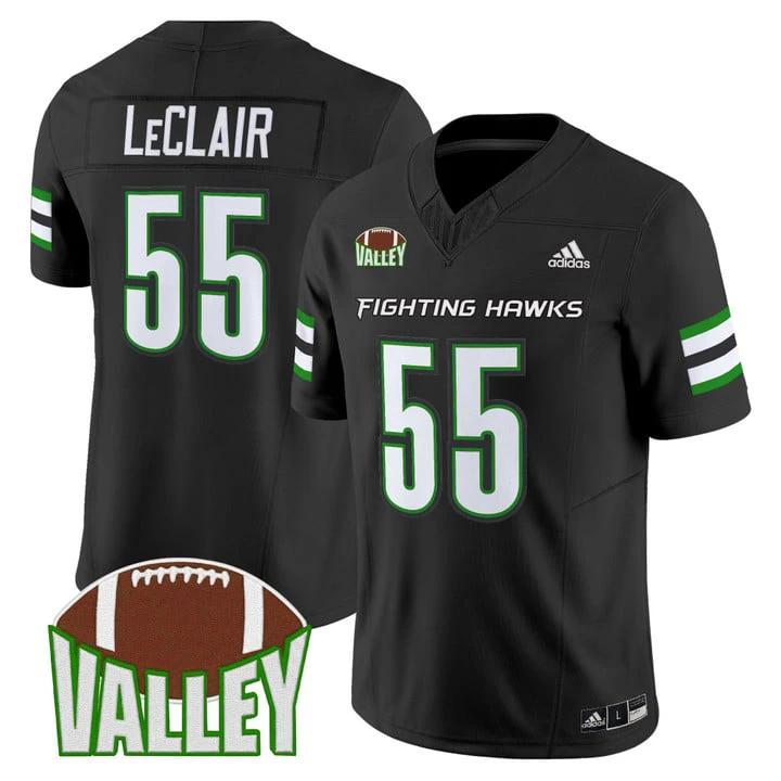 Jim LeClair Jersey #55 North Dakota Fighting Hawks 2025 Stitched by My Store NCAA Football Jerseys