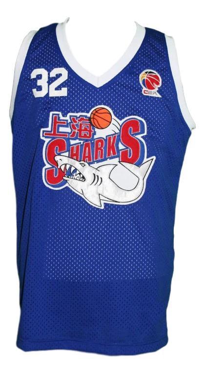 Jimmer Fredette Jersey #32 Shanghai Sharks Basketball Blue by My store basketball