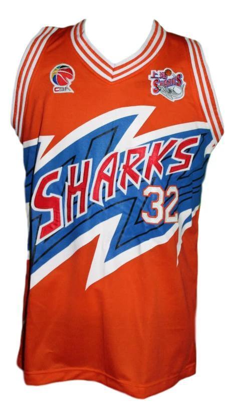 Jimmer Fredette Jersey #32 Shanghai Sharks Basketball Orange by My store basketball