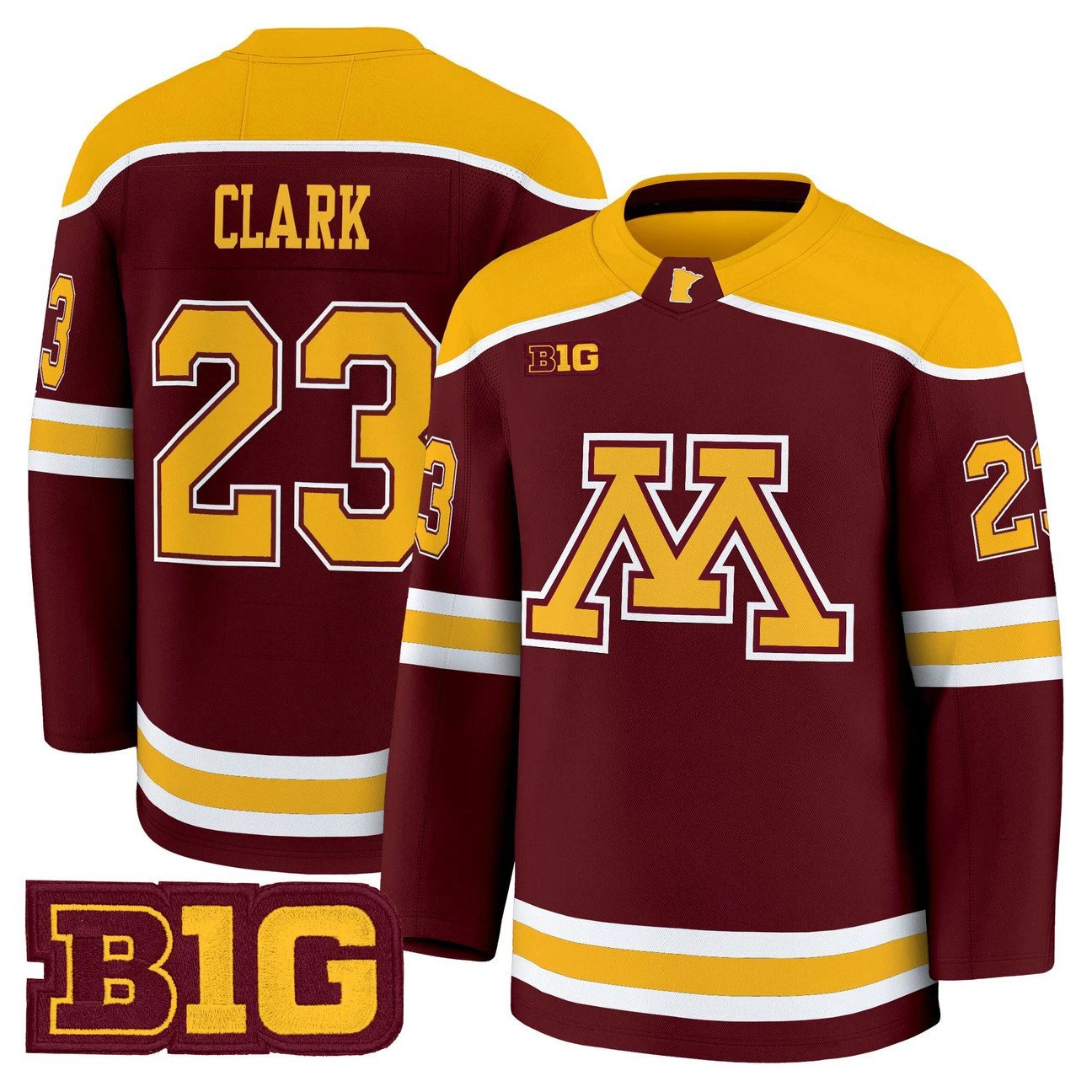 Jimmy Clark Jersey #23 Minnesota Golden Gophers 2025-26 Premium Stitched by Hockey David