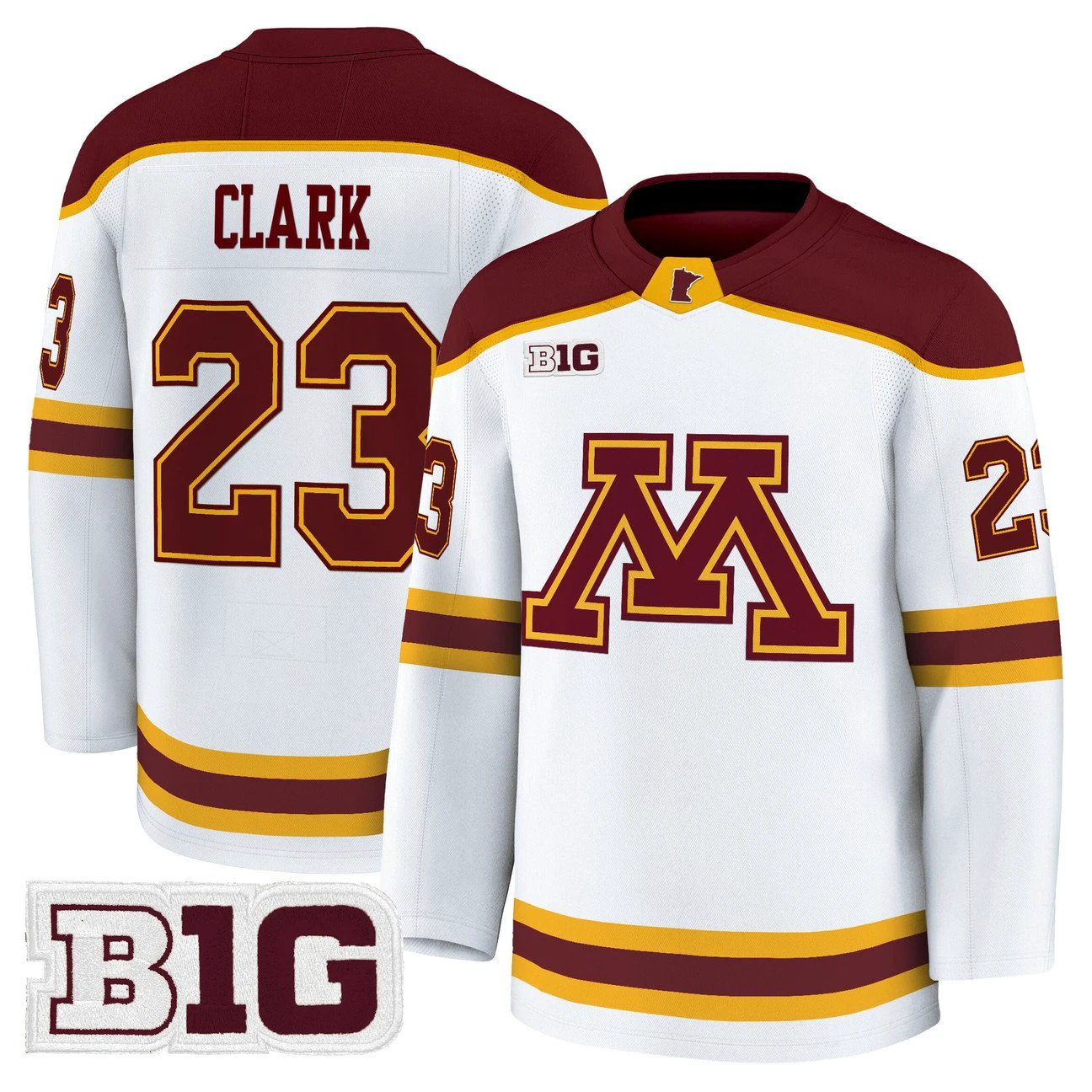 Jimmy Clark Jersey #23 Minnesota Golden Gophers 2025-26 Premium Stitched by Hockey David
