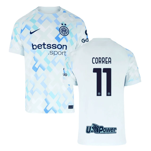 Joaquin Correa #11 Inter Milan 2025-26 Away Match Jersey – White by Soccer Jersey