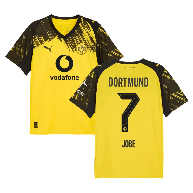 Jobe Bellingham #7 Borussia Dortmund 2025-26 Home Men Jersey – Yellow by Soccer Jersey