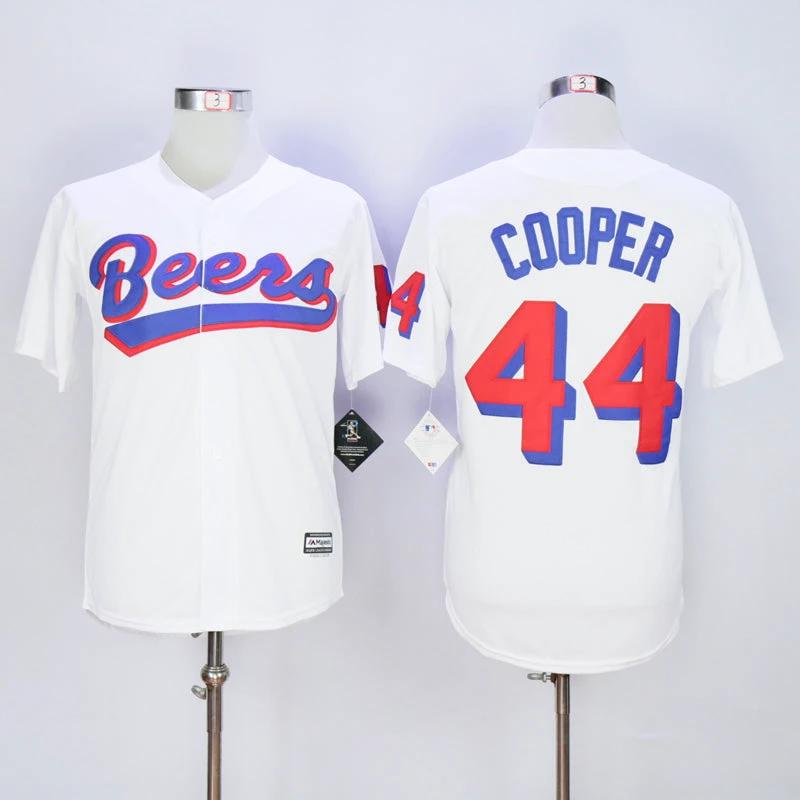 Joe Cooper #44 Cooper Movie Baseball Jersey White by My Store
