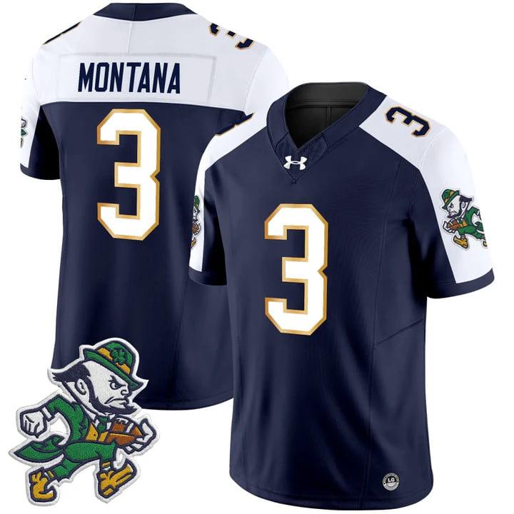 Jeremiyah Love Jersey #4 Notre Dame 2025 Gridiron Leprechaun Edition White by My Store NCAA Football Jerseys