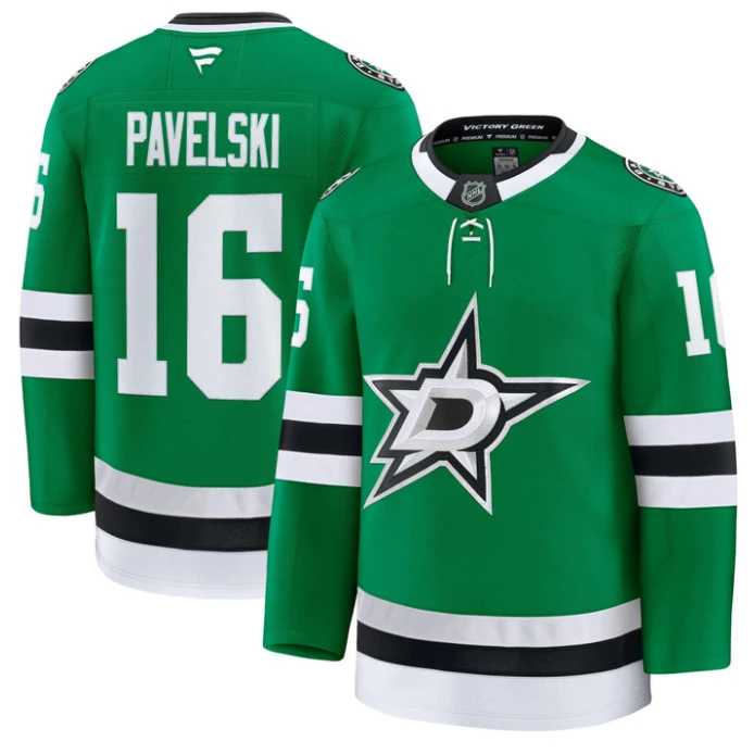 Joe Pavelski Jersey #16 Dallas Stars Premium All Stitched Kelly Green by Hockey David