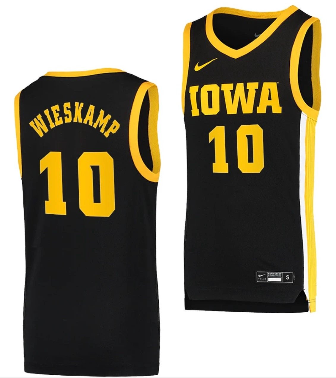 Joe Wieskamp Jersey Iowa Hawkeyes College Basketball Black Swingman #10 by My store basketball