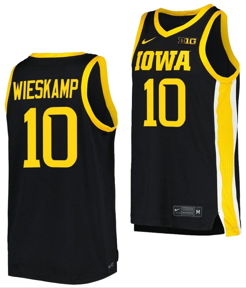 Joe Wieskamp Jersey Iowa Hawkeyes College Basketball Black #10 by My store basketball