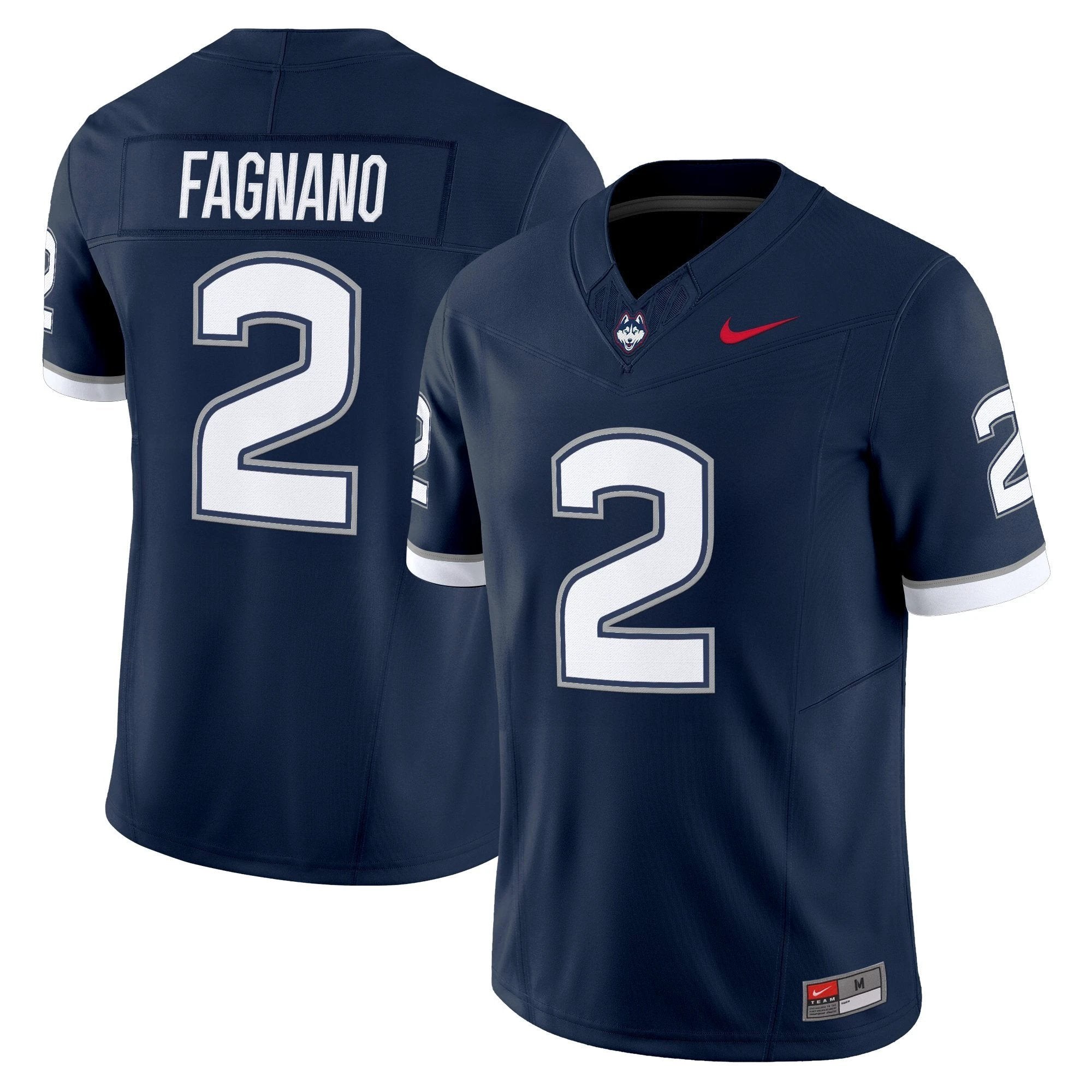 Joe Fagnano Jersey #2 UConn Huskies 2025 Vapor Limited Stitched by My Store NCAA Football Jerseys