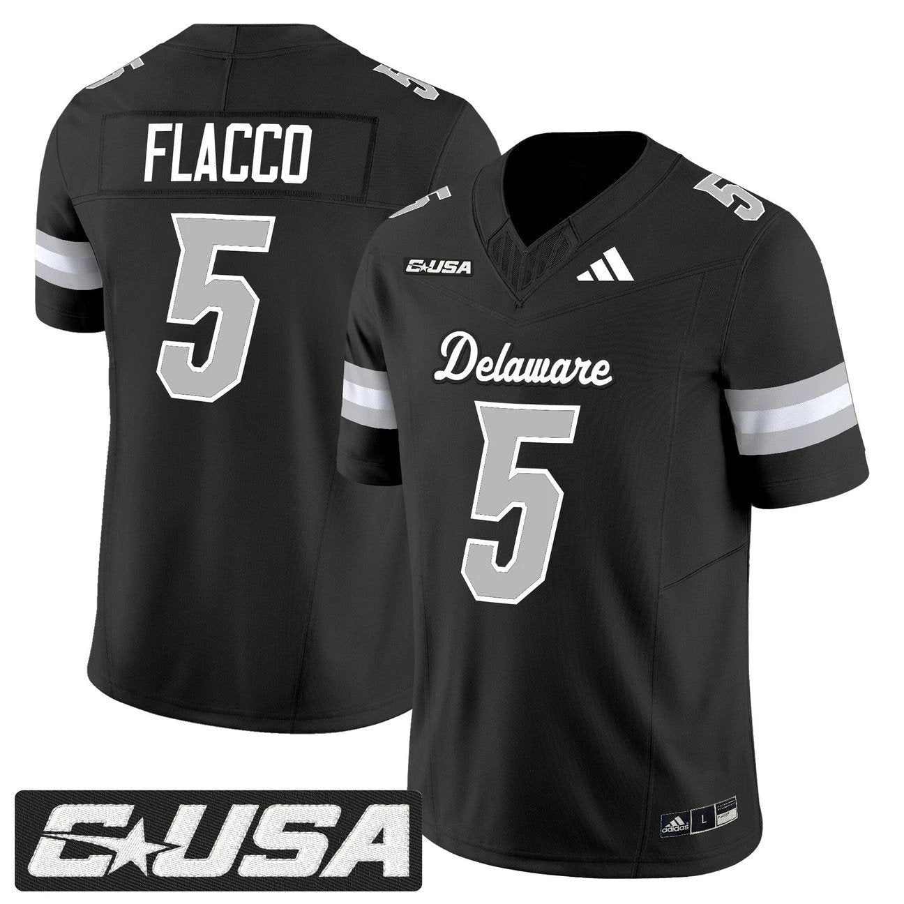 Joe Flacco Jersey #5 Delaware Blue Hens 2025 Vapor Limited Stitched by My Store NCAA Football Jerseys