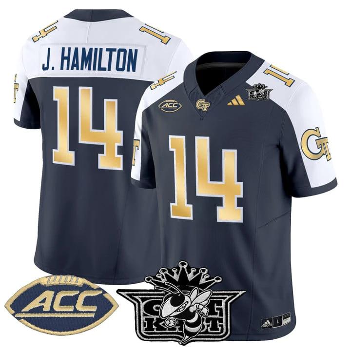 Joe Hamilton Jersey #14 Outkast Georgia Tech Yellow Jackets 2025 by My Store NCAA Football Jerseys