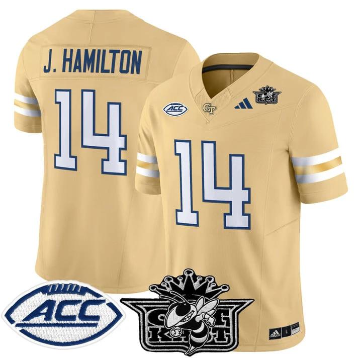 Joe Hamilton Jersey #14 Outkast Georgia Tech Yellow Jackets 2025 by My Store NCAA Football Jerseys