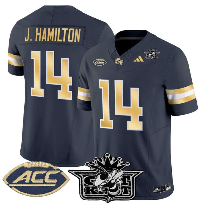 Joe Hamilton Jersey #14 Outkast Georgia Tech Yellow Jackets 2025 by My Store NCAA Football Jerseys