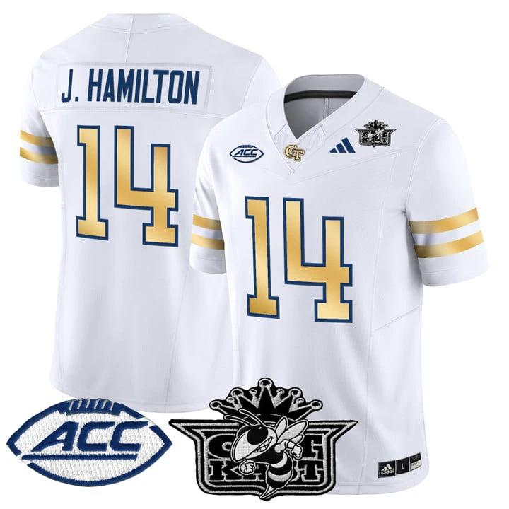 Joe Hamilton Jersey #14 Outkast Georgia Tech Yellow Jackets 2025 by My Store NCAA Football Jerseys