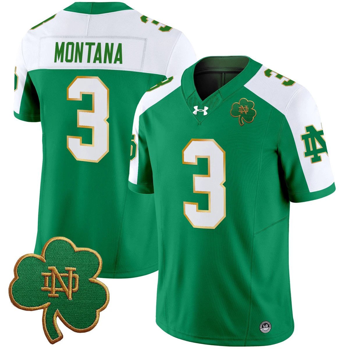 Joe Montana Jersey #3 Notre Dame 2025 Vapor Limited V3 Stitched by My Store NCAA Football Jerseys