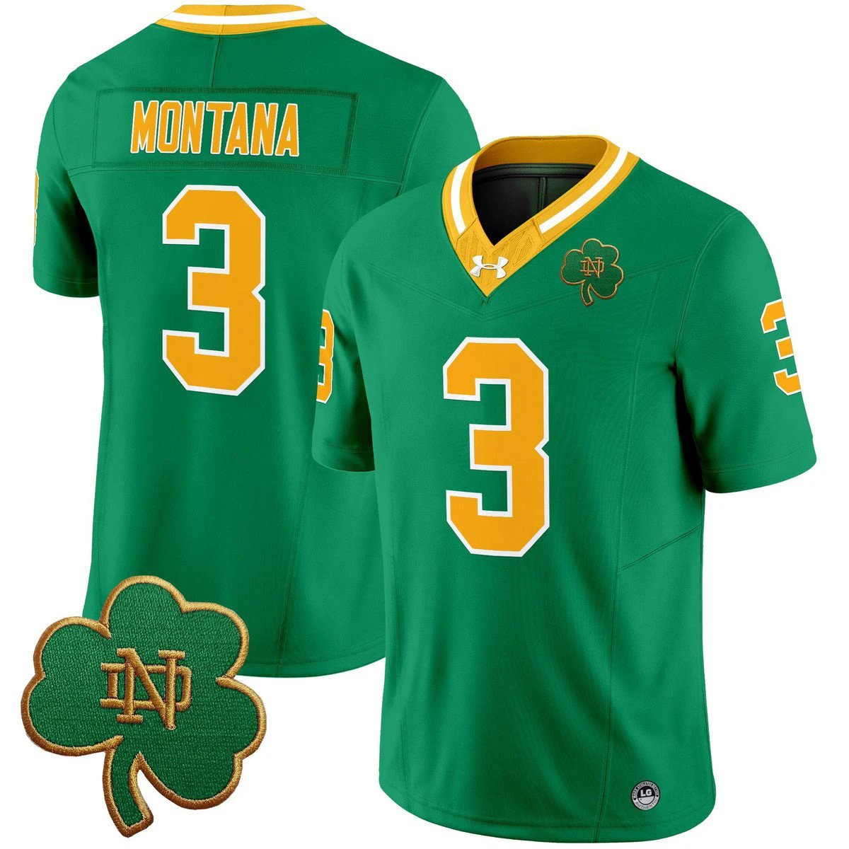 Joe Montana Jersey #3 Notre Dame 2025 Vapor Limited V3 Stitched by My Store NCAA Football Jerseys