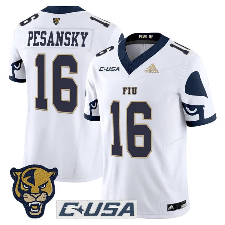 Joe Pesansky Jersey #16 Florida International Panthers 2025 Stitched by My Store NCAA Football Jerseys