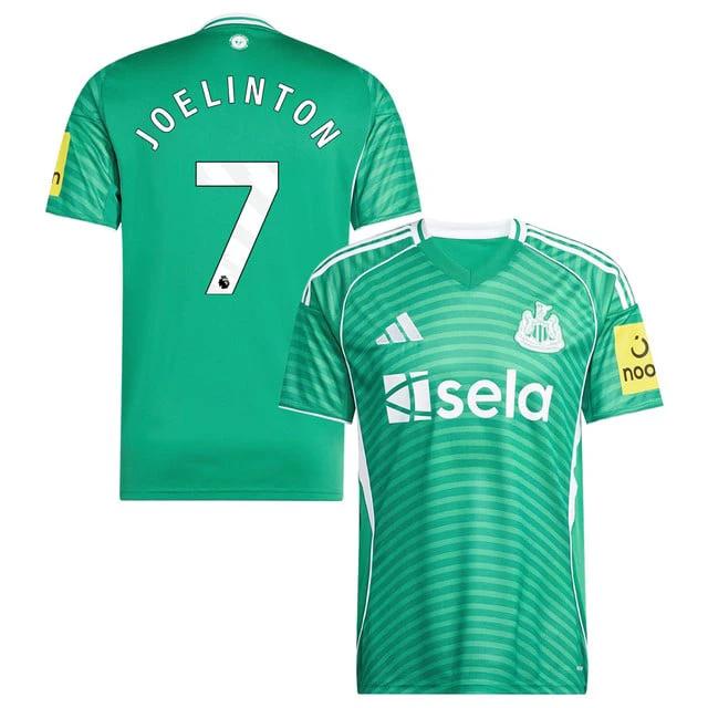 Joelinton #7 Newcastle United 2025-26 Away Match Jersey – Green by Soccer Jersey