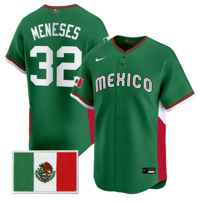 Joey Meneses Jersey #32 Mexico World Baseball Classic 2026 Stitched by My Store