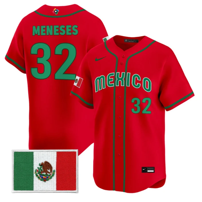 Joey Meneses Jersey #32 Mexico World Baseball Classic 2026 Stitched by My Store