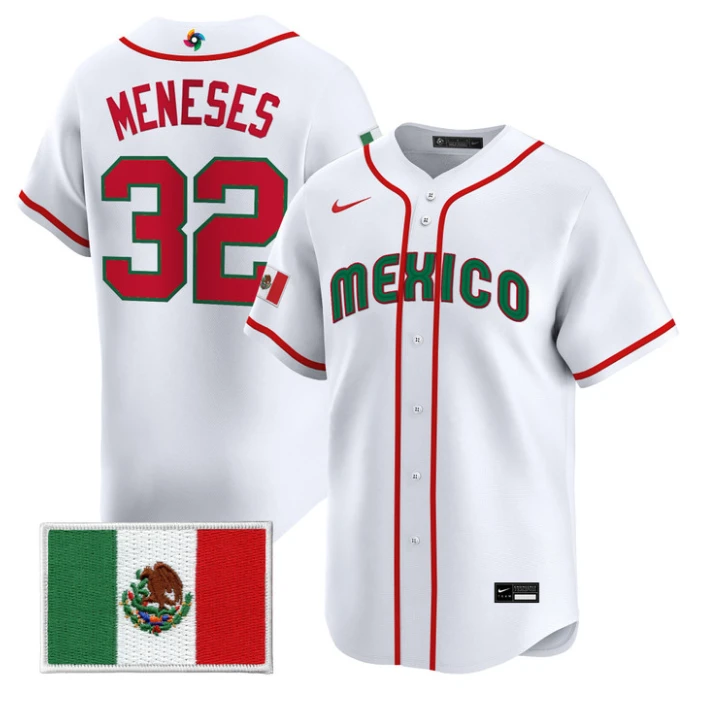 Joey Meneses Jersey #32 Mexico World Baseball Classic 2026 Stitched by My Store