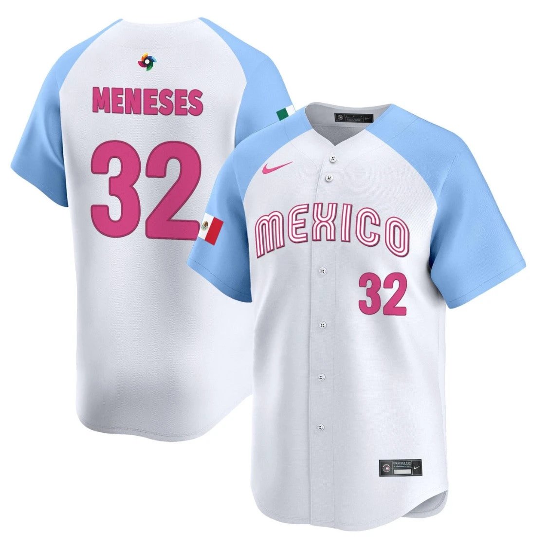 Joey Meneses Jersey #32 Projected Team Mexico World Baseball Classic 2023 Style 2026 Roster by My Store