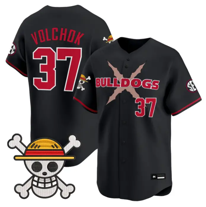 Joey Volchko Jersey #37 Georgia Bulldogs Baseball One Piece Premier Stitched by My Store