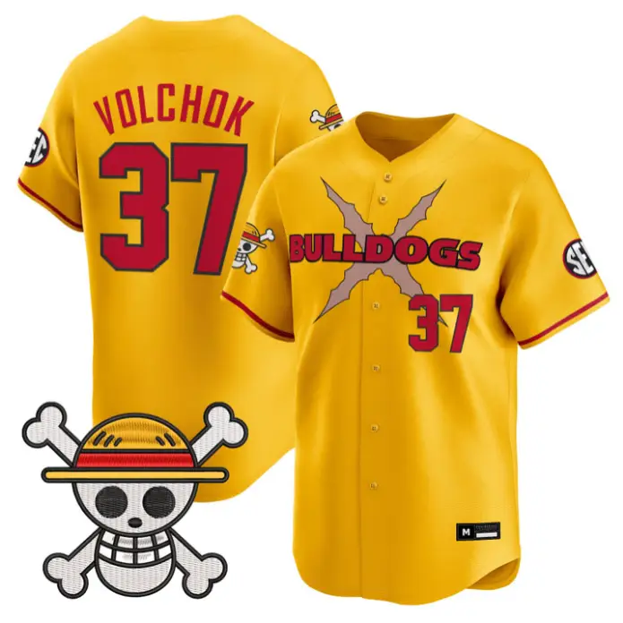 Joey Volchko Jersey #37 Georgia Bulldogs Baseball One Piece Premier Stitched by My Store