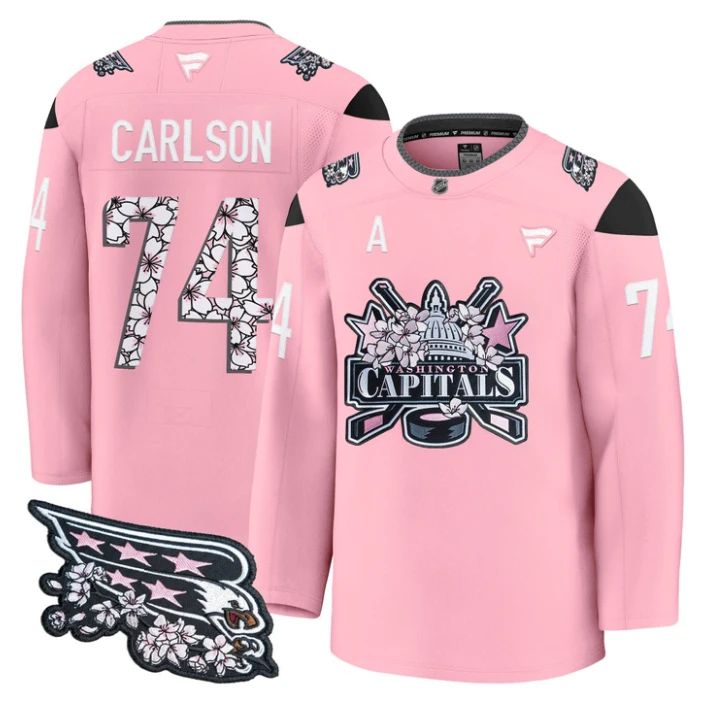 John Carlson Jersey #74 Washington Capitals 2026 Premium Stitched by Hockey David