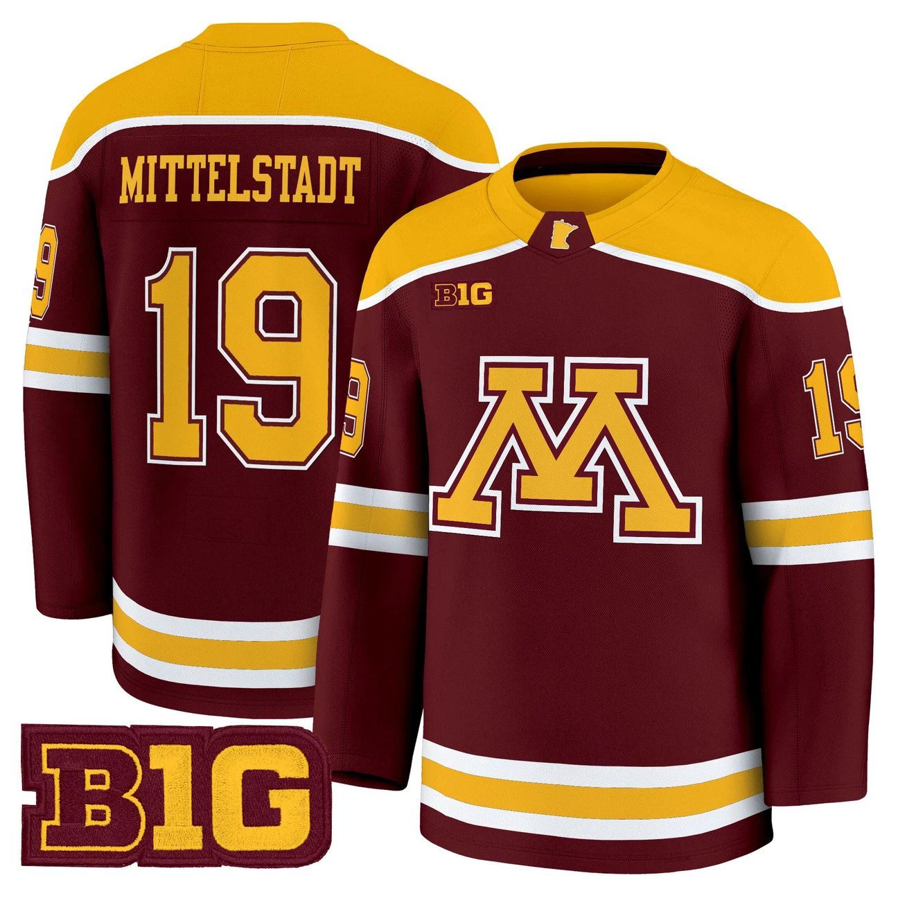 John Mittelstadt Jersey #19 Minnesota Golden Gophers 2025-26 Premium Stitched by Hockey David