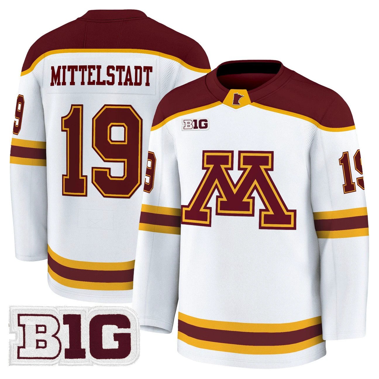John Mittelstadt Jersey #19 Minnesota Golden Gophers 2025-26 Premium Stitched by Hockey David