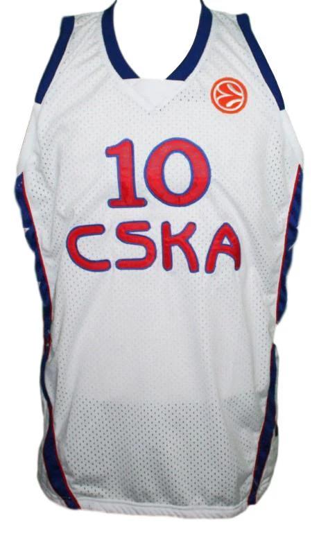 John Robert Holden Jersey #10 CSKA Moscow Basketball White by My store basketball