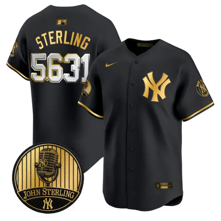 John Sterling Jersey #5613 Yankees John Sterling Voice Tribute Stitched by My Store