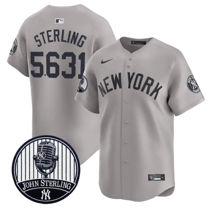 John Sterling Jersey #5613 Yankees John Sterling Voice Tribute Stitched by My Store