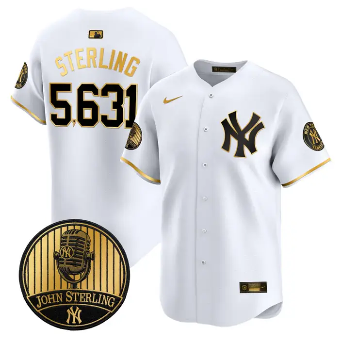 John Sterling Jersey #5613 Yankees John Sterling Voice Tribute Stitched by My Store