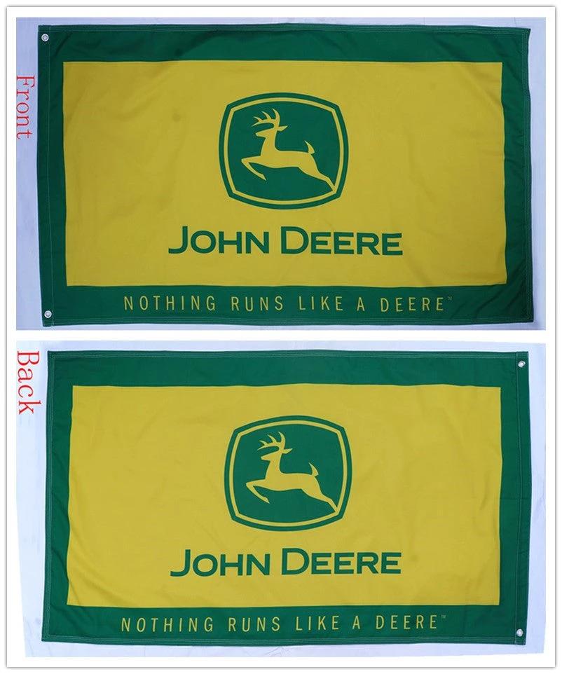 John Deere flag-3x5 FT-100% polyester-2 sided Banner by flagsshop