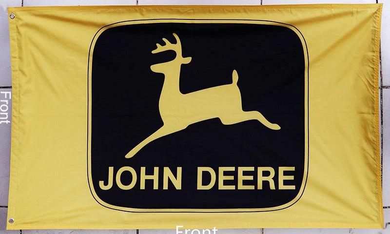 John Deere flag-3x5 FT-100% polyester-2 sided Banner by flagsshop
