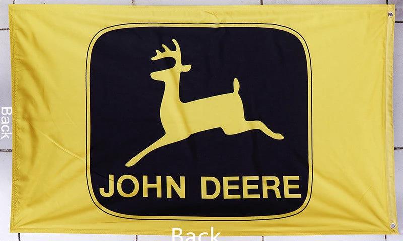 John Deere flag-3x5 FT-100% polyester-2 sided Banner by flagsshop
